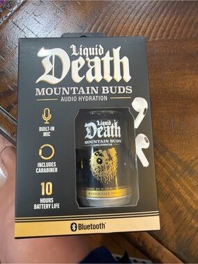Mountain Buds Wireless Earbuds in Black and Gold